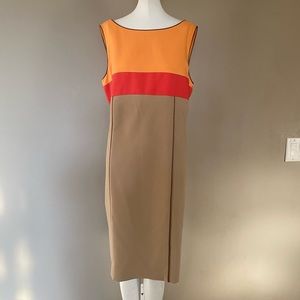 Tahari Colour Block Dress - Size 12 - New